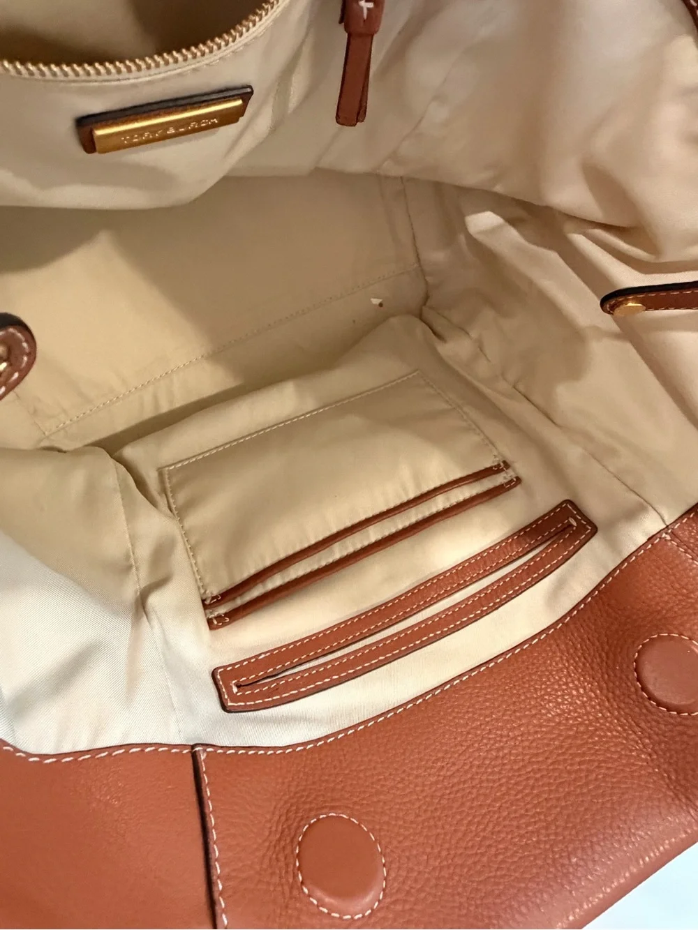 Tory Burch Half-Moon Straw & Leather Coastal Satchel Tote Bag - Tan/Cream